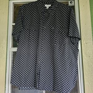 Black and White Polka Dot Shirt